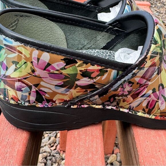 Dansko Tropical Garden Patent Clogs - Picture 3 of 15